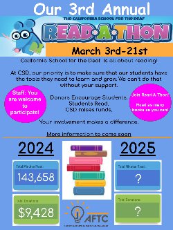 Donors encourage students. Students read. CSD raises funds. Your involvement makes a difference.
